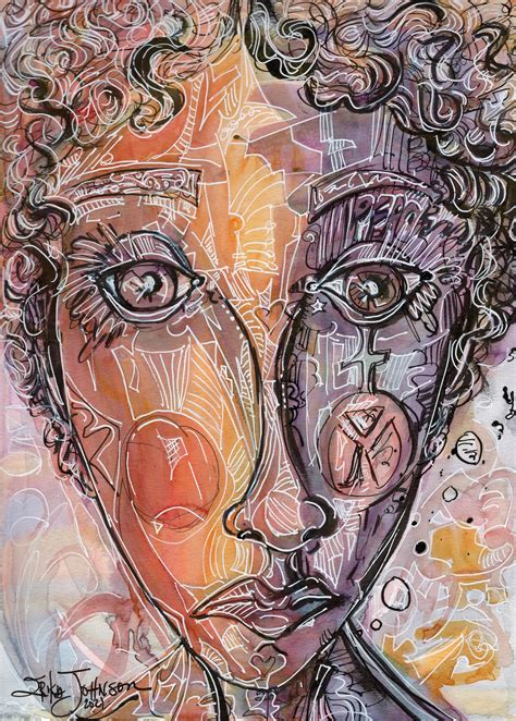 Abstract Face Portrait Painting Modern Portraiture Art Womens Faces