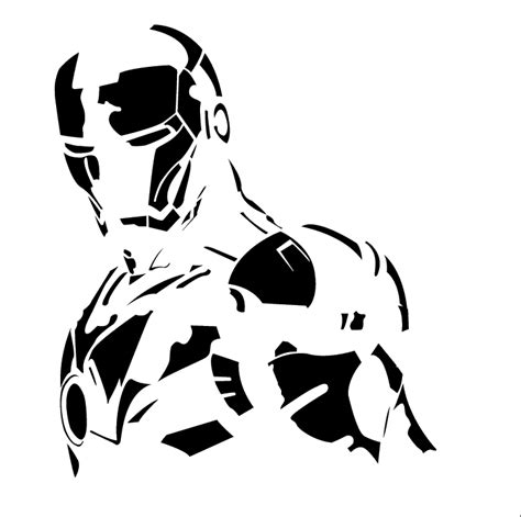 Iron Man Stencil Stencils Pinterest Schablonen Vorlagen Und