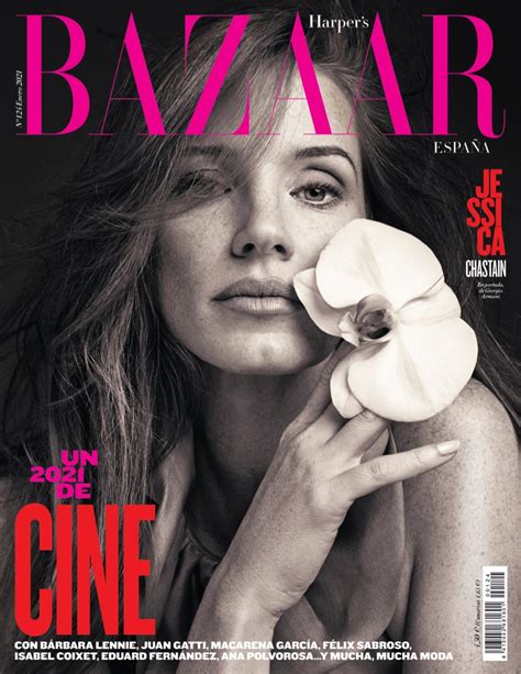 Jessica Chastain Harpers Bazaar Spain David Roemer Cover Photoshoot
