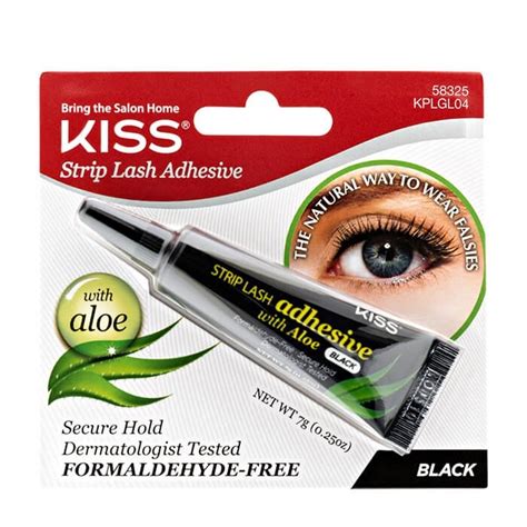 Клей для ресниц Kiss Strip Lash Adhesive with Aloe Black KPLGL купить в Москве Интернет