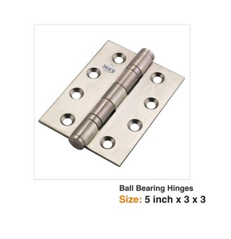 Stainless Steel 2 Ball Bearing Door Hinges 5 Inch X 3 X 3 Buttmortise