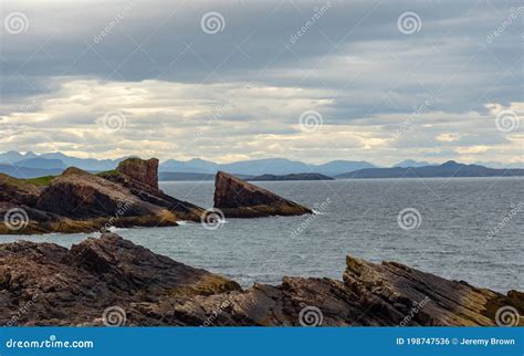 Split Rock Bay Of Clachtoll Sutherland In The Scottish Highlands