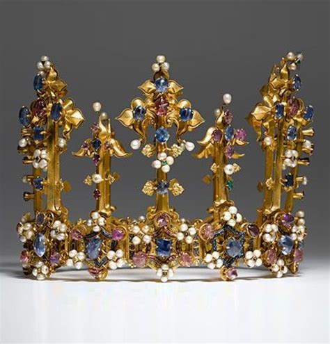 Coroa Inglesa Feita Entre 1370 1380 Chamada De Coroa Da Princesa