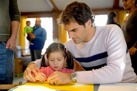 With his foundation using $1 mil to buy food for kids who can't get to school. Roger Federer reveals what he does at home with wife Mirka ...