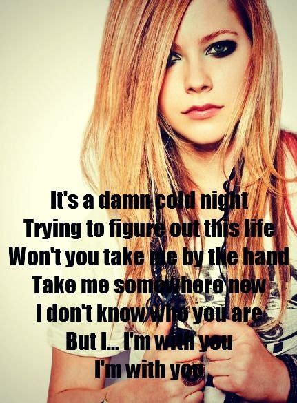 Avril Lavigne Im With You Avril Lavigne Music Lyrics Music Is Life
