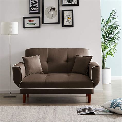 Hanna guest bed / daybed converts from a twin xl (38x80) to a queen size (60x80) bed with a simple pull out of the frame. Convertible Futon Sofa Bed with 2 Pillows, Twin Size ...