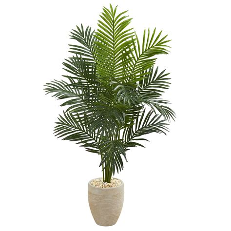 Nearly Natural 55 Paradise Palm Artificial Tree In Sand Colored