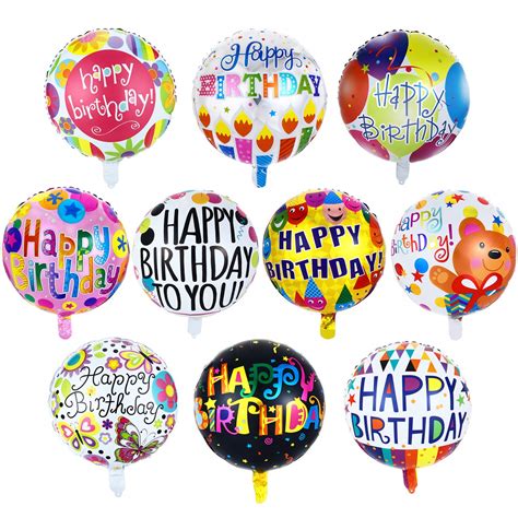 Buy 30 Pcs Happy Birthday Floating Balloons Helium Foil Balloons