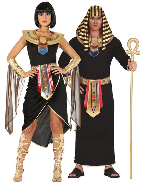 Ägypten Partnerkostüm Für Erwachsene Pharao Und Cleopatra Fasching Schwarz Gold Günstige