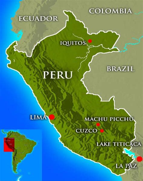 Lima Peru Karte Landkarte Peru Peru