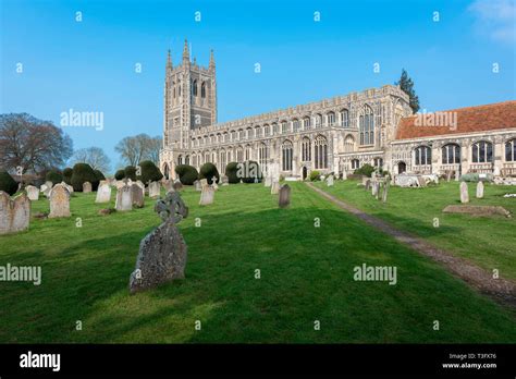 Long Melford Church View Of Holy Trinity Church A Large Medieval Parish Church In The Suffolk