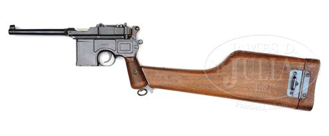 Mauser C96 Long Barrel Postwar Bolo With Hash Marked Barrel And Stock