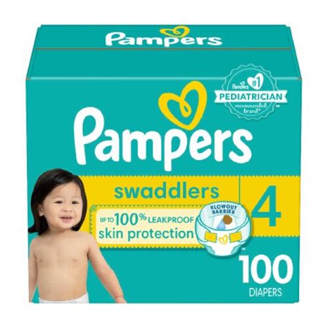 Pampers Swaddlers Active Baby Diaper Size 4 100 Count Fred Meyer