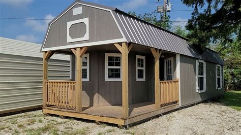 12x40 Derksen Deluxe Lofted Barn Cabin At Big Ws Portable Buildings In