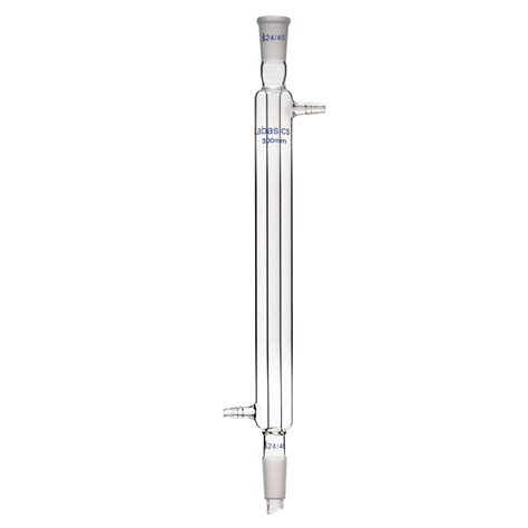 Labasics Borosilicate Glass Liebig Condenser With 24 40 Joint 300mm Jacket Length Lab Glass