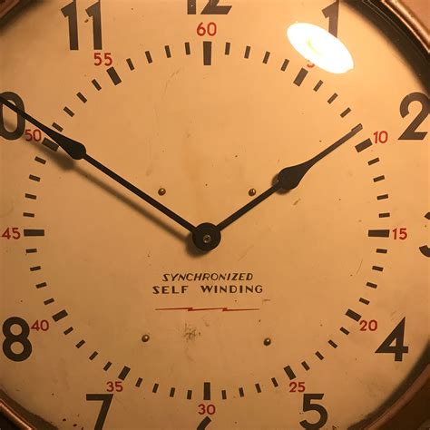 Factory Industrial Clock Self Winding Clock Cousa Sutton Clocks