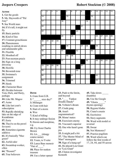 Usa Today Printable Crossword Puzzles We Shop And Deliver And You Enjoy
