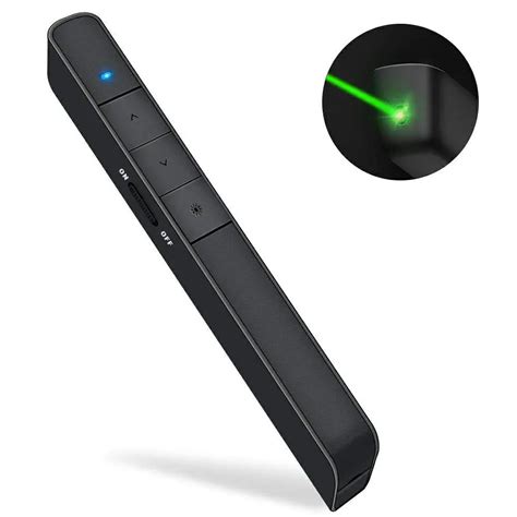 Knorvay N75 Wireless Presenter With Green Laser Light Rechargeable