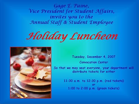 24 posts related to employee appreciation lunch invitation sample. STAFF News