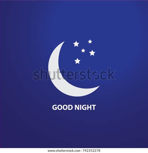 Good Night Logo Vector Template Design Stock Vector Royalty Free