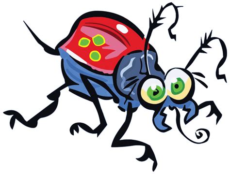 Onlinelabels Clip Art Cartoon Beetle