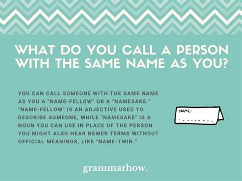 4 Words For Someone With The Same Name As You Read This First