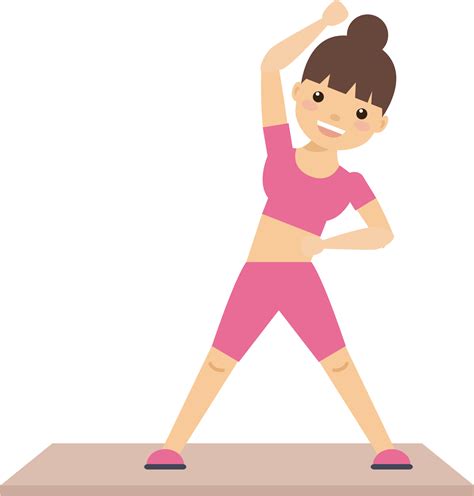 Free Physical Fitness Clipart Svg Free Library Female Exercise Clip