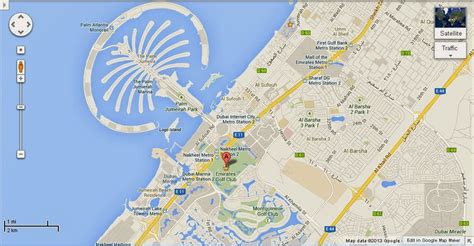 Uae Dubai Metro City Streets Hotels Airport Travel Map Info Detail The
