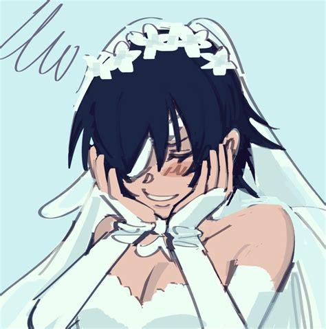 Liowig Himeno Chainsaw Man Chainsaw Man Highres Blush Bridal Gauntlets Bridal Veil