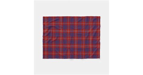 Hamilton Clan Tartan Plaid Fleece Blanket Zazzle