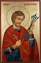 Saint Sebastian Large Orthodox Icon - BlessedMart