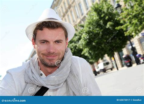 Handsome Young Man Hanging Out In The City Stock Image Image Of