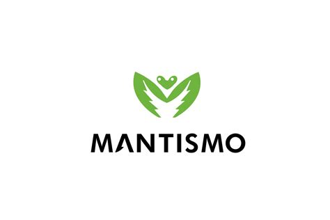 Mantismo Praying Mantis Letter M Logo Logo Cowboy
