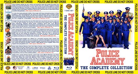 Police Academy Collection Movie Blu Ray Custom Covers Police