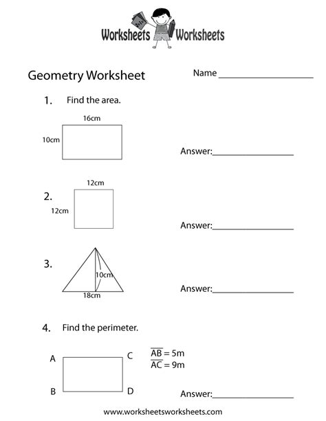 Here's the place to start. Geometry Review Worksheet | Worksheets Worksheets