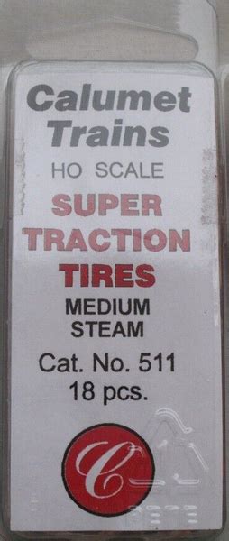 Calumet Trains 511 Ho Scale Super Traction Tires Medium Steam 18 Pc