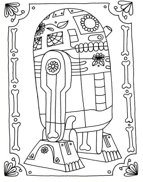 R2d2 Coloring Pages Fan Art Free Printable Coloring Pages