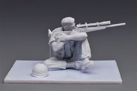 Division Miniatures 135 Resin Figure Us Marine Sniper Vietnam