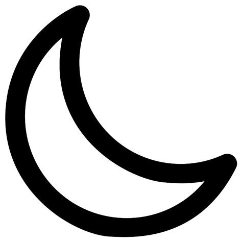 Half Moon Vector Svg Icon Svg Repo