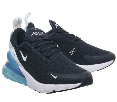 Nike Air Max 270 Trainers Armory Navy White Blue Force White Sneaker