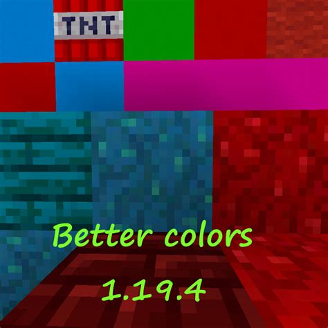 Better And Boosted Colors Resource Packs Minecraft Curseforge