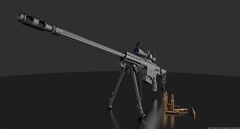M98b Sniper Rifle Artiste 3d Arijan Belec Hum3d