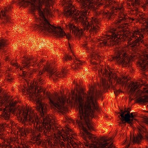 Skeins Of Glowing Plasma Tubes On The Surface Of The Sun Cosmos