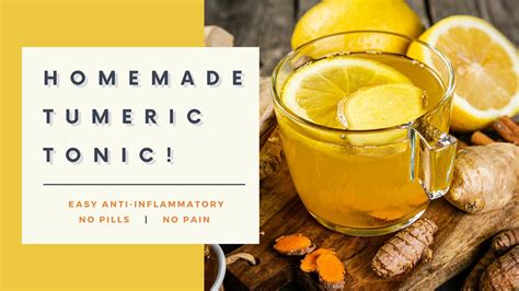 No Pills No Pain Homemade Anti Inflammatory Tumeric Tonic Youtube