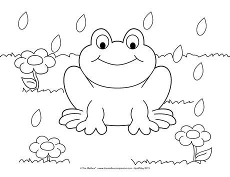 Click on the appropriate free coloring page file. Spring Coloring Page - The Mailbox | Spring coloring pages ...