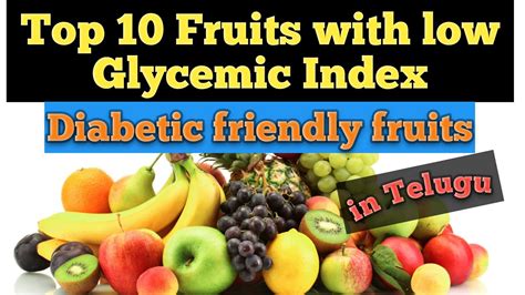 Glycemic Index Chart Of Fruits And Vegetables