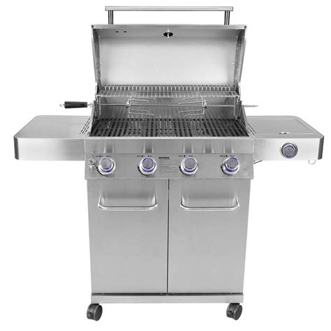 Monument Grills 4 Burner Propane Gas Grill In Stainless With Led Contr