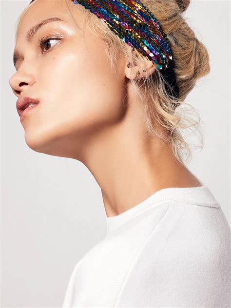 Free People Mermaid Sequin Headband Lyst