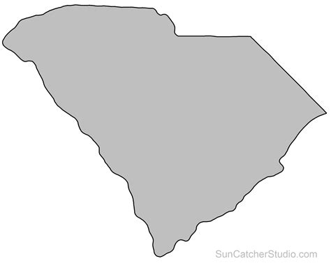 Vector Color Map Of South Carolina State Hoodoo Wallpaper