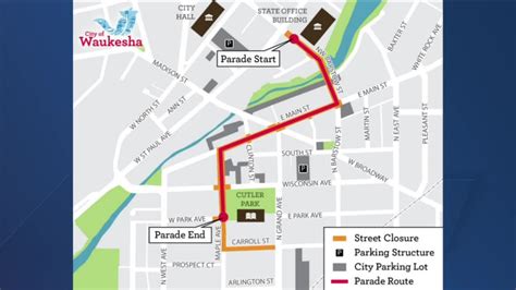 City Of Waukesha Releases New Parade Route For 2023 Parades